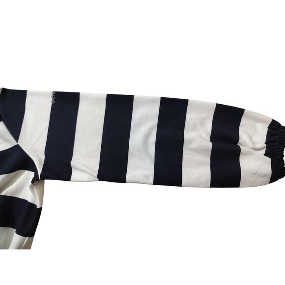 Columbia women navy blue white striped long sleeve Top size M - Picture 4 of 11